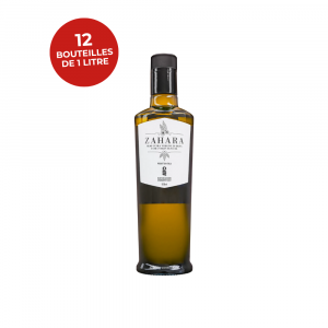Huile d’olive ZAHARA — Lot de 12 bouteilles de 1L