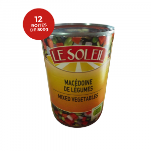 Macédoine LE SOLEIL — Lot de 12 boîtes de 800g