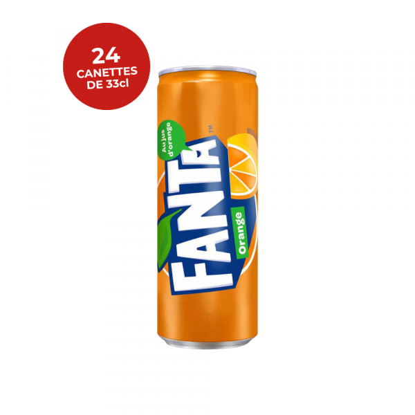 Boisson gazeuse Fanta — 24 Canettes de 33cl