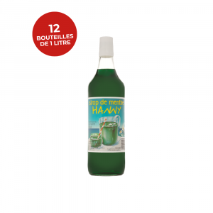 Sirop de menthe HANNY — Lot de 12 bouteilles de 1L