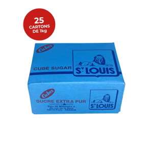 Sucre en morceaux ST LOUIS — Lot de 25 cartons de 1kg