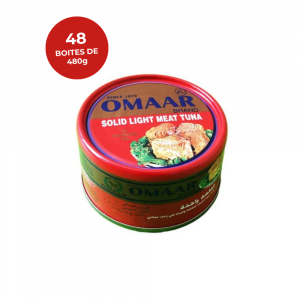 Thon entier à l'huile OMAAR — Carton de 48 boîtes de 180g