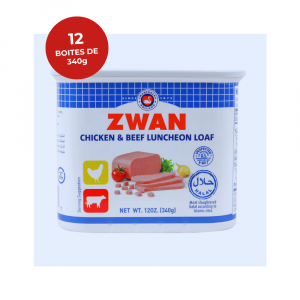 Corned Beef Chicken ZWAN — Lot de 12 boîtes de 340g