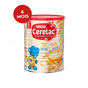 Cérélac Blé avec lait — 6 mois — Lot de 12 boîtes de 400g